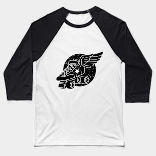 Jammer Winged Skate ~ Light Colors Baseball T-Shirt